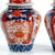 1920s Antique Japanese Hand Painted Imari Vases, Set of 2 For Sale - Image 5 of 12