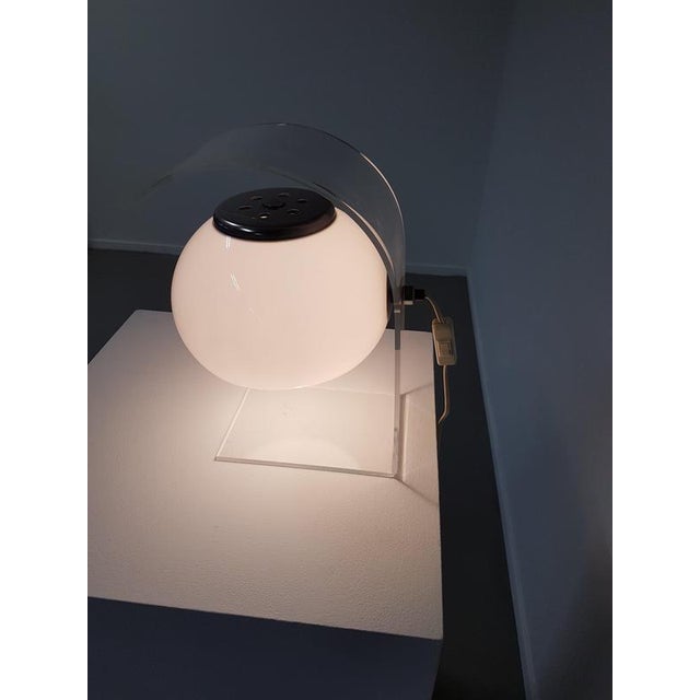 Acrylic and Glass Table Lamp, 1980s For Sale - Image 6 of 16