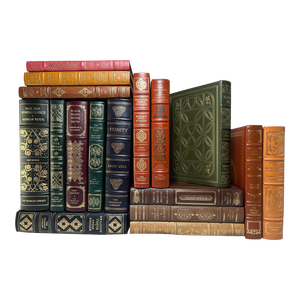 1970s Vintage Franklin Library, Limited First Edition Collection, Leather Books - Set of 18 Books