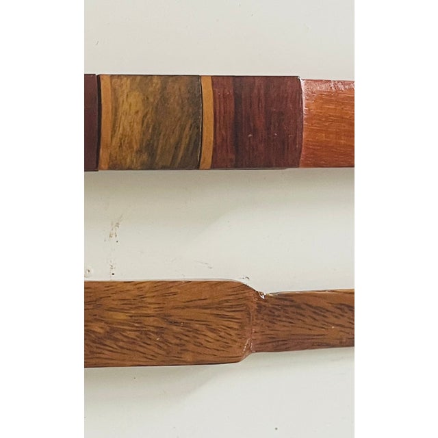 Japanese Vintage Japanese Wood Letter Openers- Set of 2 For Sale - Image 3 of 5