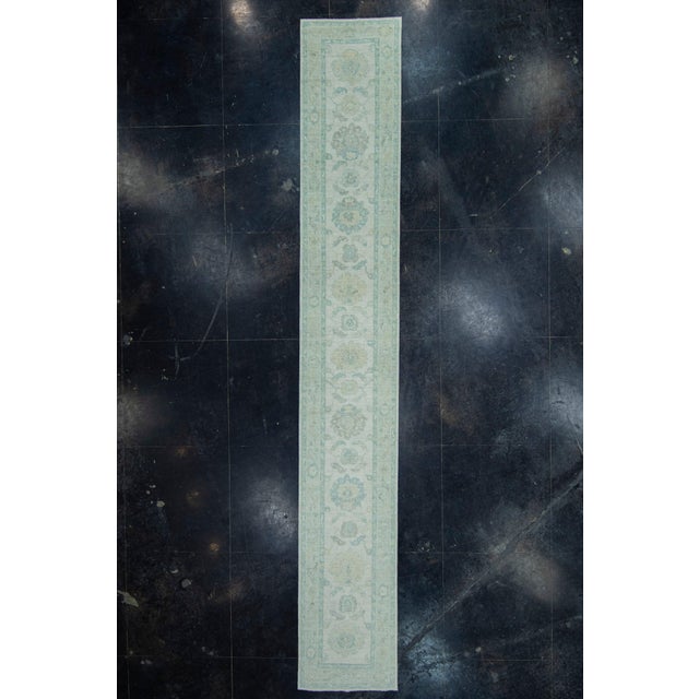 Gray Turkish Oushak Rug 2'10" x 18'8" #19245 For Sale - Image 8 of 8