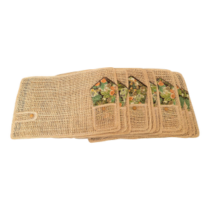 Vintage Rattan Placemats With Napkins