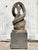 Vintage Boho Intertwined Hand Carved Marble Abstract Sculpture on Marble Base For Sale In West Palm - Image 6 of 12