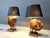 Stone Rose and Brass Table Lamps, 1970s, Set of 2 For Sale - Image 11 of 12