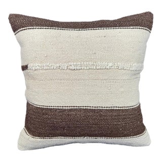 Turkish Hemp Pillow Cushion Natural Beige Brown Pillow Cushion Cover 20"x20" For Sale