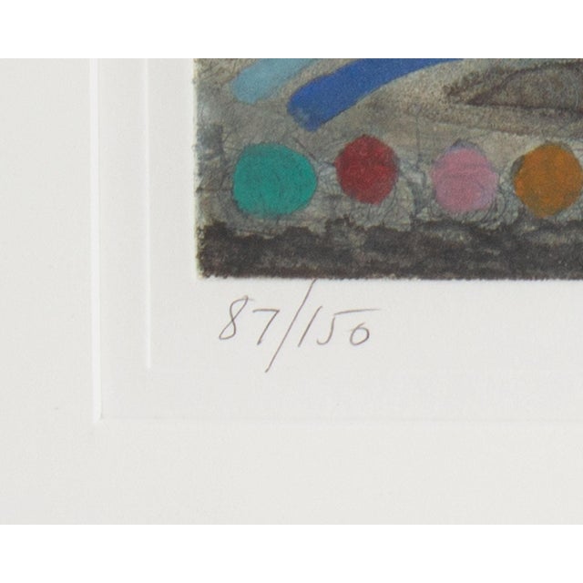Late 20th Century “Hiver” Abstract Etching by Nissan Engel For Sale - Image 5 of 8