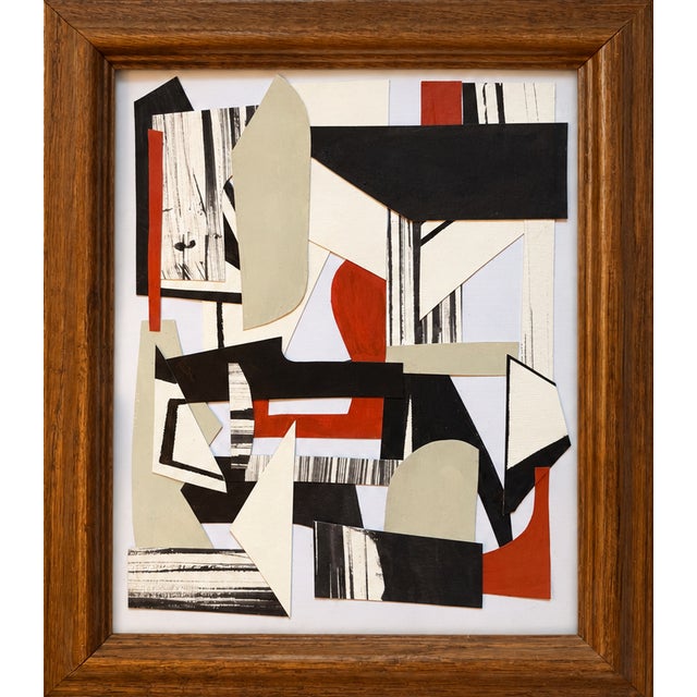 Contemporary Set of 2: Original Contemporary Framed Collages For Sale - Image 3 of 3