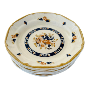1970s Vintage Shenandoah Stoneware Royal China Co. Imari Dessert/ Bread Plates- Set of 5