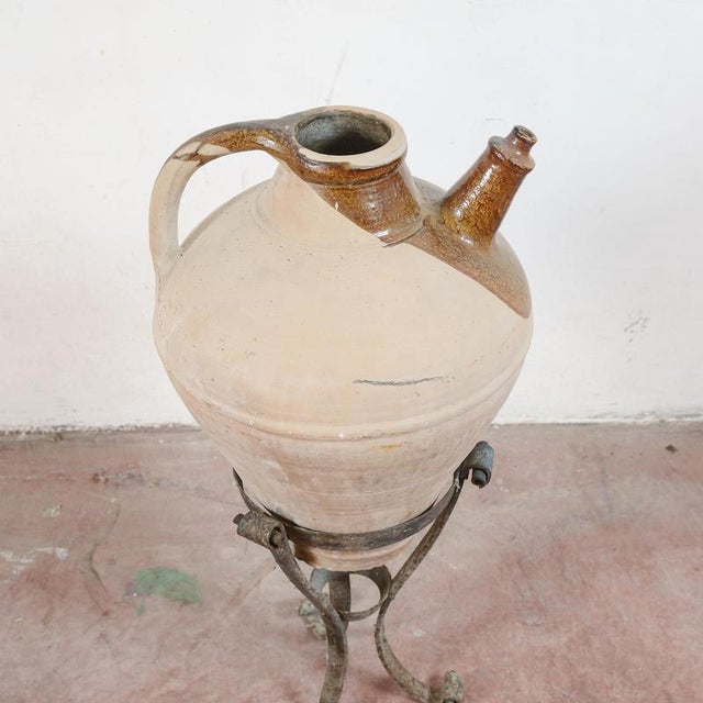 Terracotta Amphora with Base, Set of 2 For Sale - Image 5 of 17