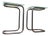 Bauhaus Tubular Steel Chrome Side Tables with Glass, 1930s, Set of 2 For Sale