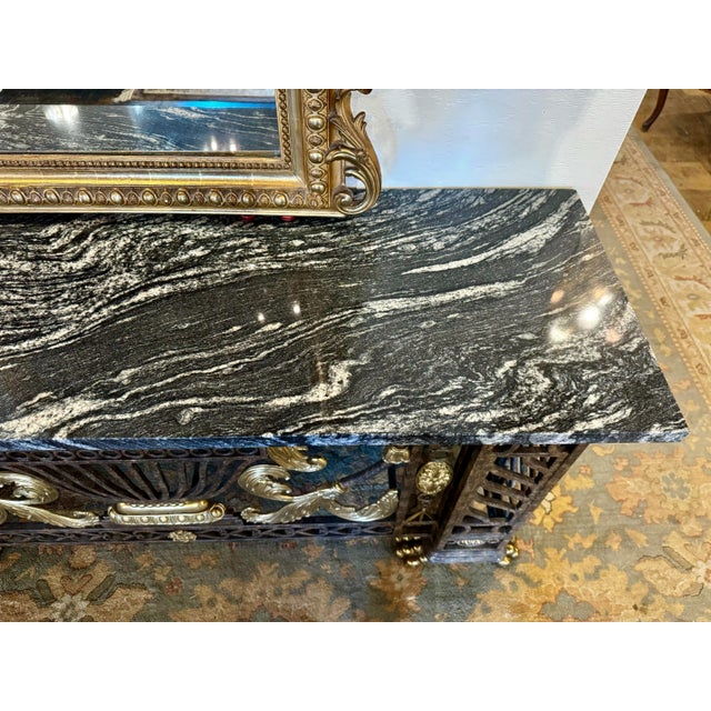 French Maitland Smith Console For Sale - Image 3 of 8