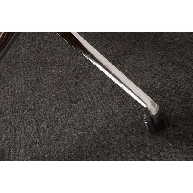 German Leather and Chrome Desk / Conference Chair by Jehs + Laub for Wilkhahn For Sale - Image 18 of 18