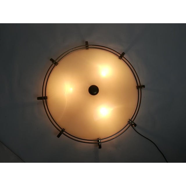 Gold Mid-Century Sputnik Ceiling Lamp, 1950s For Sale - Image 8 of 10
