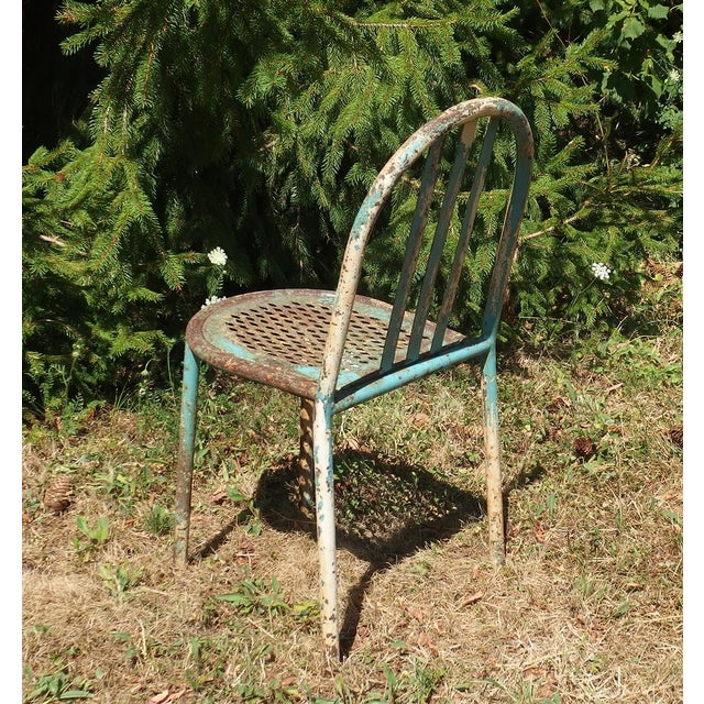 1920s Iron Chair by Robert Mallet-Stevens for Tubor, 1920s For Sale - Image 5 of 11