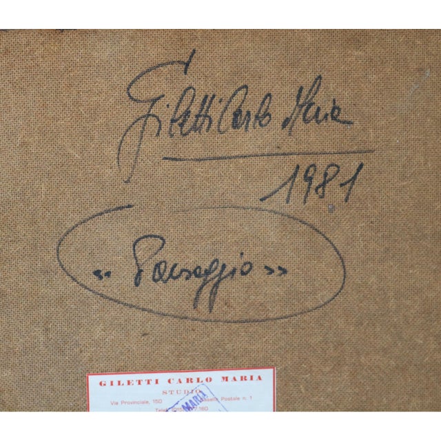 Carlo Maria Giletti, 1981, Mixed Media, Framed For Sale - Image 9 of 11
