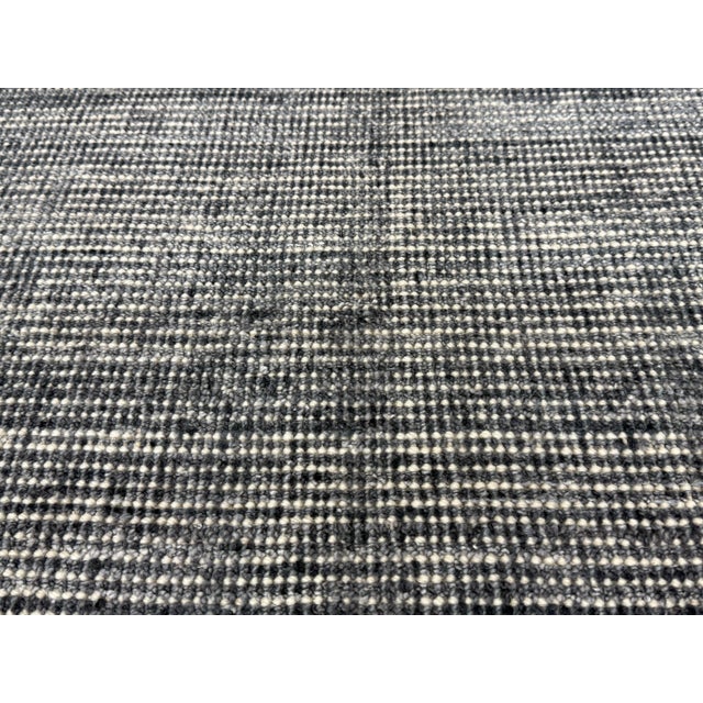 Textile 9ft X 12ft Modern Carpet Textured Wool Flatweave Area Rug For Sale - Image 7 of 12