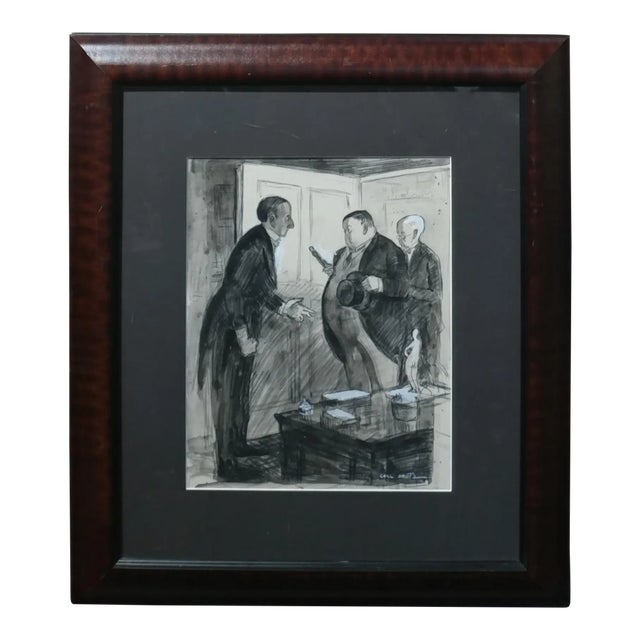 Carl Hugo Beetz "Gallery Back Room" Painting For Sale