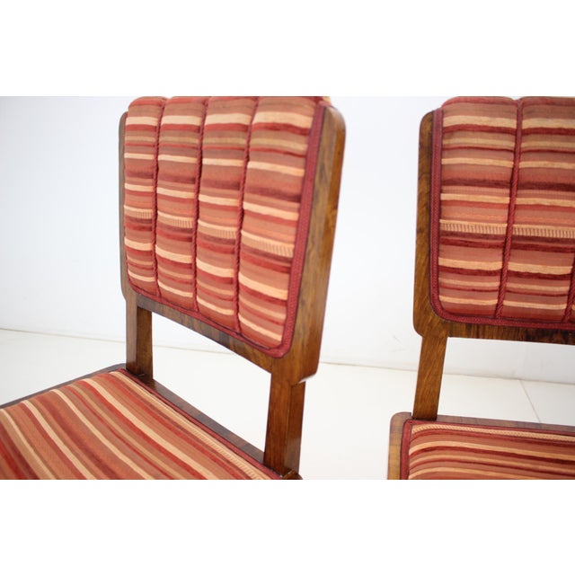 Art Deco Dining Chairs, Czechoslovakia, 1930s, Set of 4 For Sale - Image 11 of 18