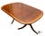 Vintage Traditional Federal Style Mahogany & Satinwood Banded Extension Dining Table For Sale In Greensboro - Image 6 of 12