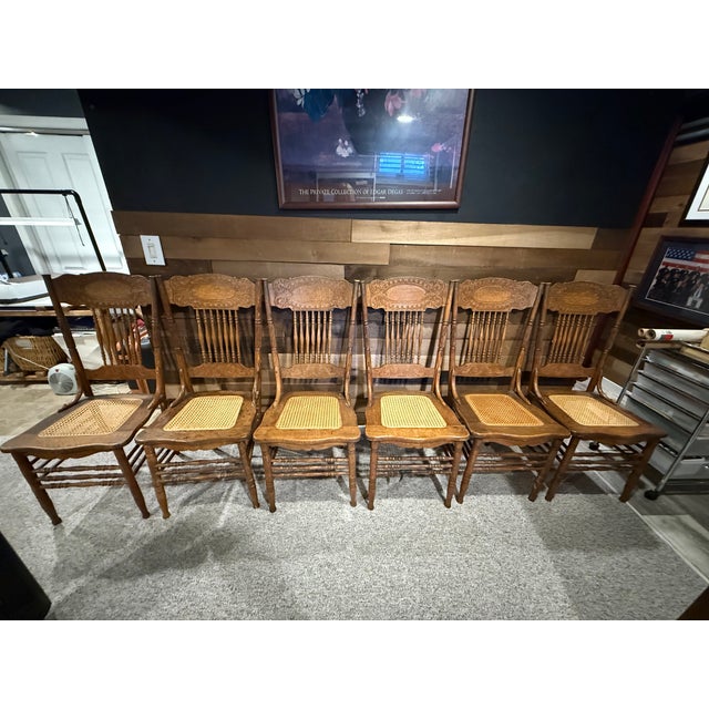 Set of Six Late 19th Century American Renaissance Revival Carved Oak Dining Chairs, Circa 1885–1900 For Sale - Image 10 of 11