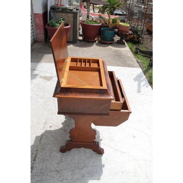 Late 19th Century Empire Style Walnut Dressing Table For Sale In Houston - Image 6 of 13
