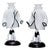 Candlesticks by Fulvio Bianconi for Venini, Murano, Italy, 1940, Set of 2 For Sale