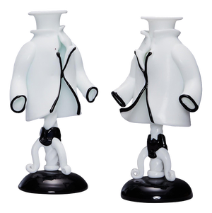 Candlesticks by Fulvio Bianconi for Venini, Murano, Italy, 1940, Set of 2
