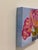 Modern Abstract Floral Folk Art Acrylic Painting on Canvas, Signed, Framed, Dated For Sale - Image 4 of 6