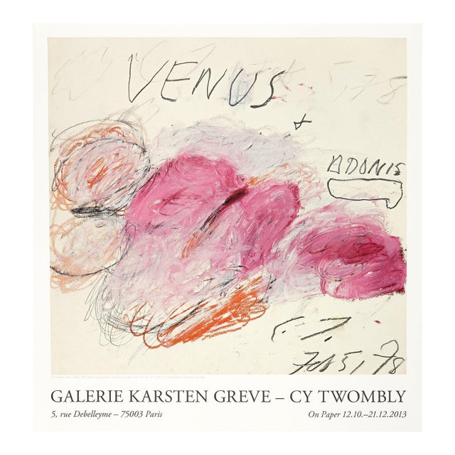 Cy Twombly Limited Edition Poster, 2013 (Edition of 900) For Sale