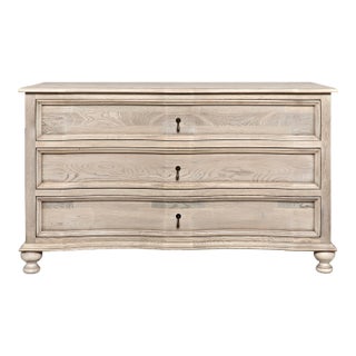 NOIR Curved Front 3 Drawer Chest For Sale