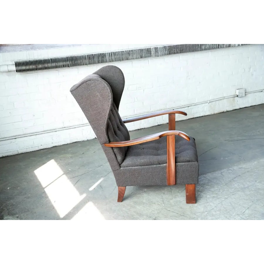 Vintage Fritz Hansen Danish Club Chair in Shearling - Etsy