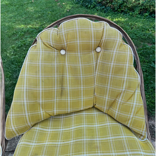 Vintage Russell Woodard Spun Fiberglass Patio Chairs, a Pair, Attributed For Sale - Image 10 of 14