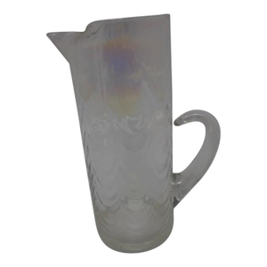 Mid 20th Century Mid Century Modern Iridescent Luster Glass Martini Pitcher