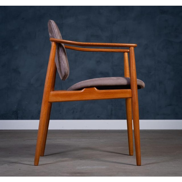 Danish Teak Armchair attributed to Arne Vodder for Bovirke, 1950s For Sale - Image 6 of 9