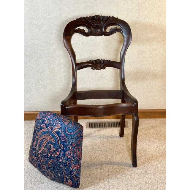 1910s A Pair of Stunning 19th Century Balloon Back Side Chairs For Sale - Image 5 of 11