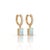 Elevate your daily ensemble with these breathtaking drop huggie hoop earrings featuring a sparkling pavé-set hoop and a...