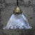 Holophane Vintage French Holophane Clear Pressed Glass Pendant Light For Sale - Image 4 of 7