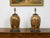 A pair of English stoneware from the late 19th century, with coat of arms made into table lamps. Created in England during...