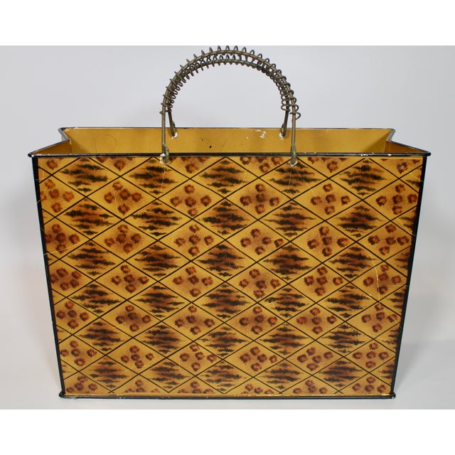 Vintage Mid Century Modern Purse Magazine Holder For Sale - Image 10 of 10