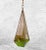Arts & Crafts Vintage Arts & Crafts Slag Glass Triangular Hanging Terrarium For Sale - Image 3 of 9