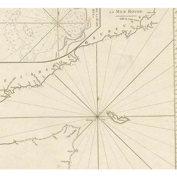 Antique Engraved Map of Part of the Red Sea, 1775 For Sale - Image 4 of 6