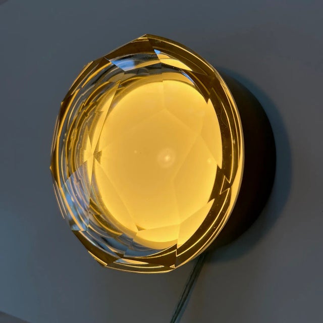 Only 1 Left!! Arteriors Home Estelle Sconce, Clear Crystal & Antique Brass For Sale In San Francisco - Image 6 of 12