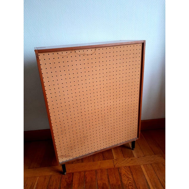 Black Vintage Shoe Cabinet in Cherry, 1960s For Sale - Image 8 of 11