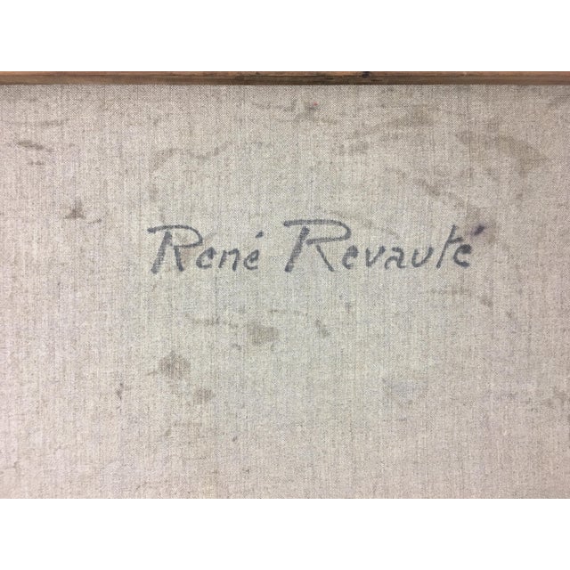 Original 20th Century Abstract Painting by Rene Ravaute For Sale - Image 9 of 11