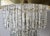 Brass Kalmar Style Lucite Icicle Brass Three Tiered Large Midcentury Chandelier For Sale - Image 8 of 12