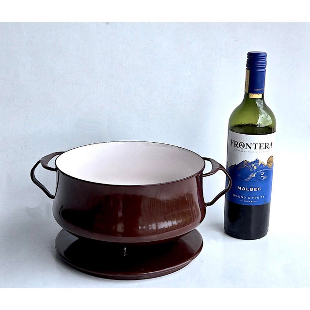 1970s Dansk Kobenstyle 4 Quart Casserole Pot With Trivet Lid, Designed by Jens H. Quistgaard For Sale - Image 11 of 15