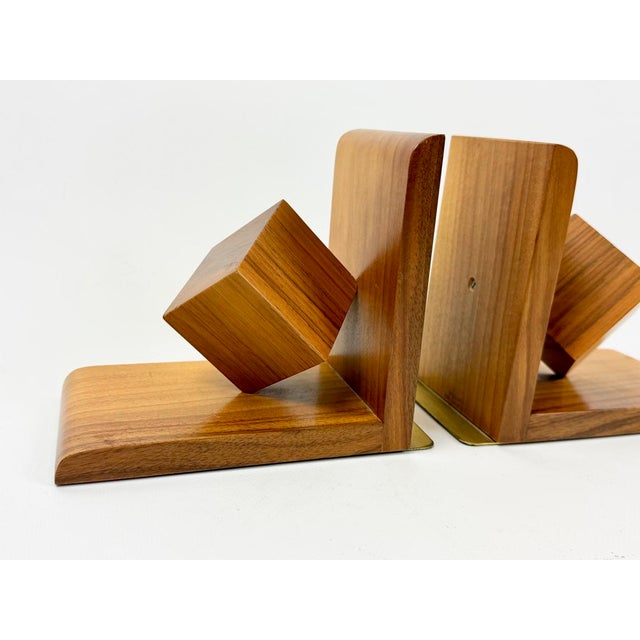 Mid-Century Modern Cube Bookends from Nassauer Kunstgewerbe, 1960s, Set of 2 For Sale - Image 9 of 12