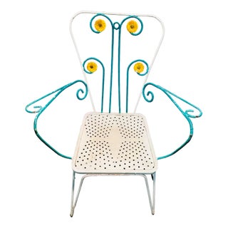 Vintage Garden Chairs, 1950s, Set of 4 For Sale