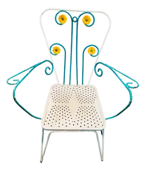 Vintage Garden Chairs, 1950s, Set of 4