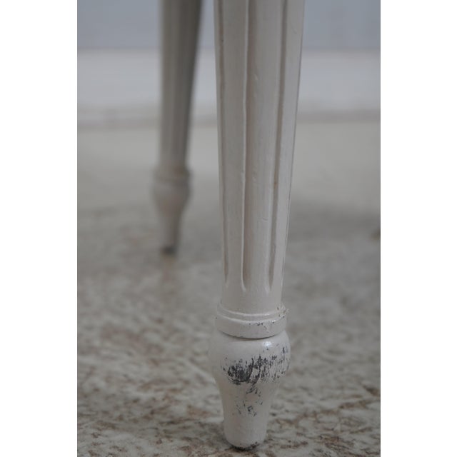 Pair of Louis XVI Painted Bergere Armchairs - New Upholstery For Sale - Image 15 of 18